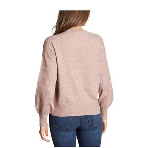 Ella Moss Women's Puff Long Sleeve Sweater-Gardenia Pink (S)